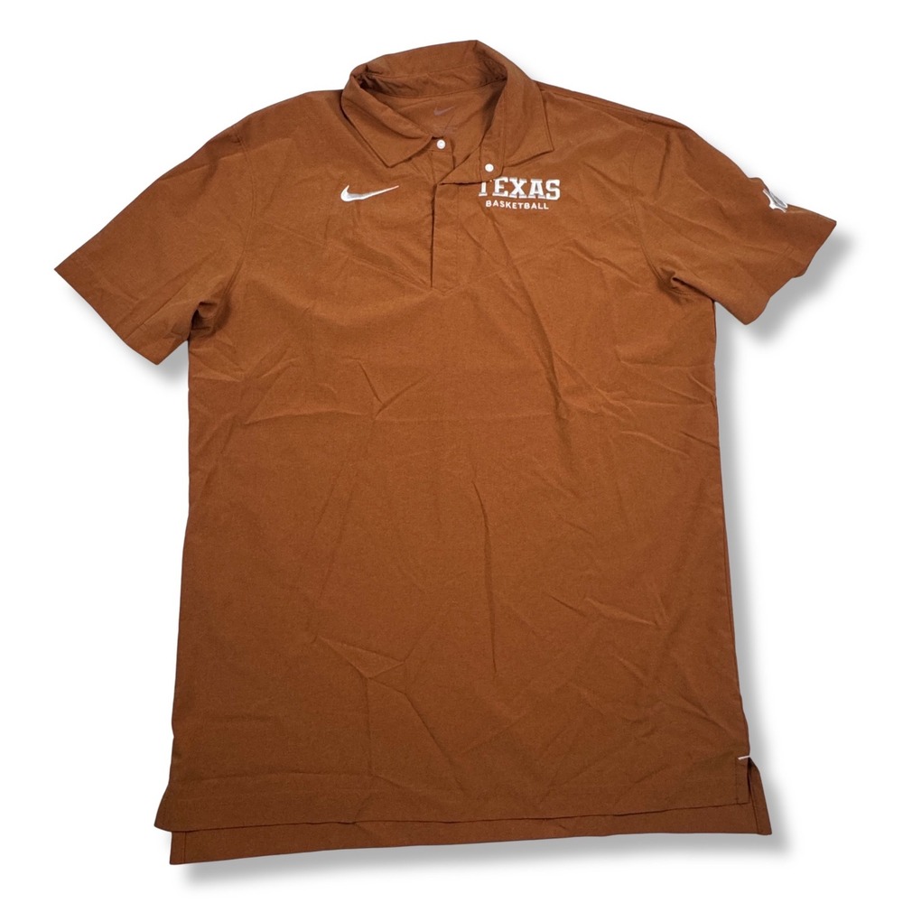 Nike Texas Basketball Polo KD Kevin Durant Dri-FIT Longhorns Mens Orange M